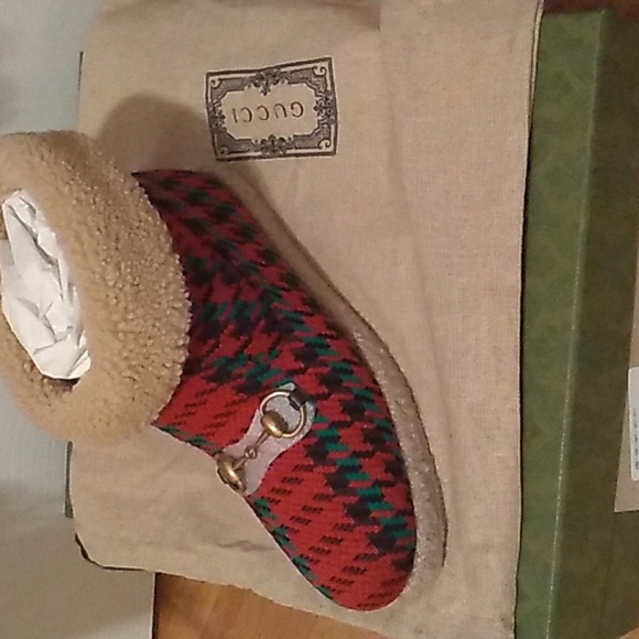New Gucci wool Tweed lined booties - Picture 1 of 4